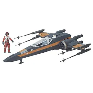 12" Inch X-Wing Star Wars Vehicle Jedi Poe Dameron & 3.5" Fighter Figure Set Disney Hasbro