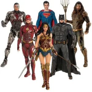 20" Inch Tall 6-Pack Big-Figs Batman / Superman / Aquaman / W. Woman / Cyborg / Flash Figures