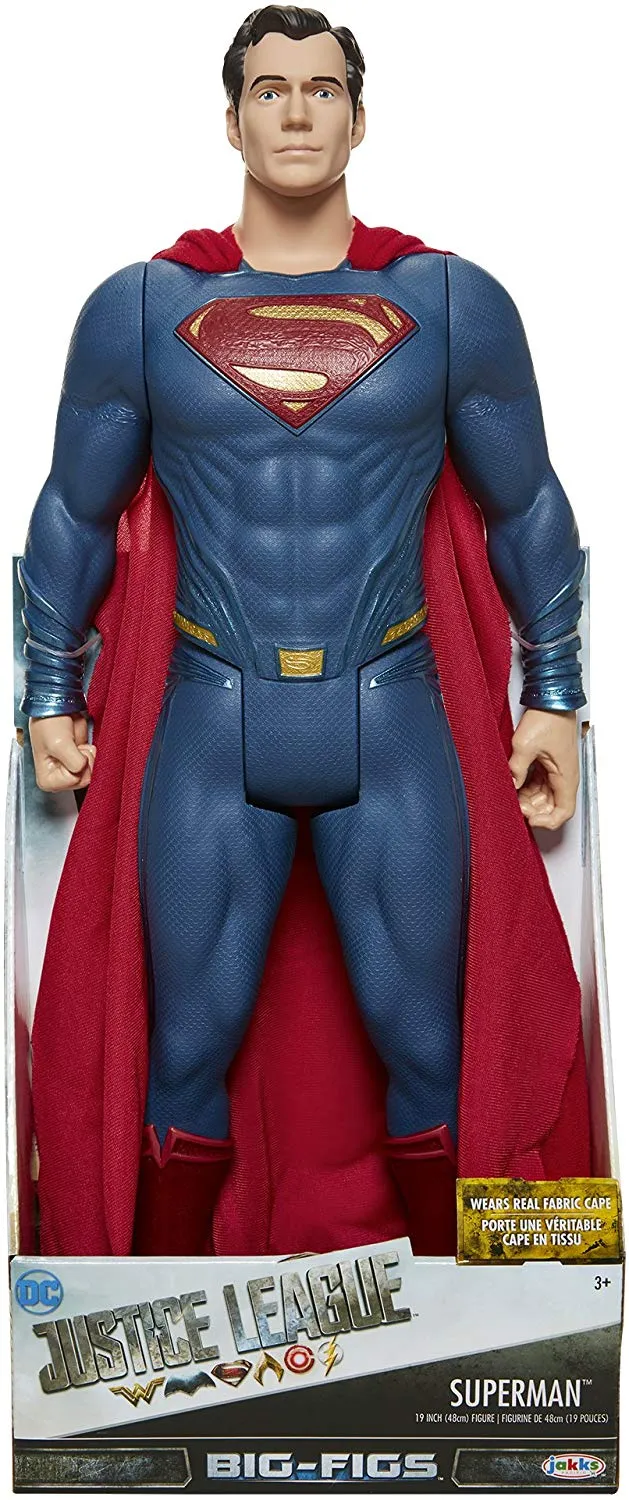 20" Inch Tall 6-Pack Big-Figs Batman / Superman / Aquaman / W. Woman / Cyborg / Flash Figures
