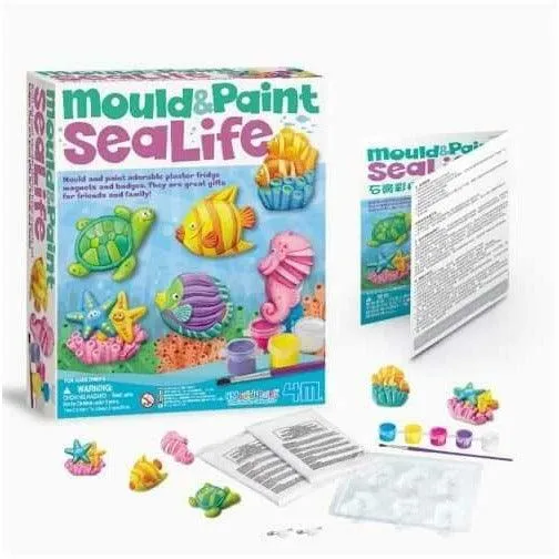 4M Mould & Paint Crafts, Sea Life