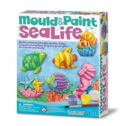 4M Mould & Paint Crafts, Sea Life
