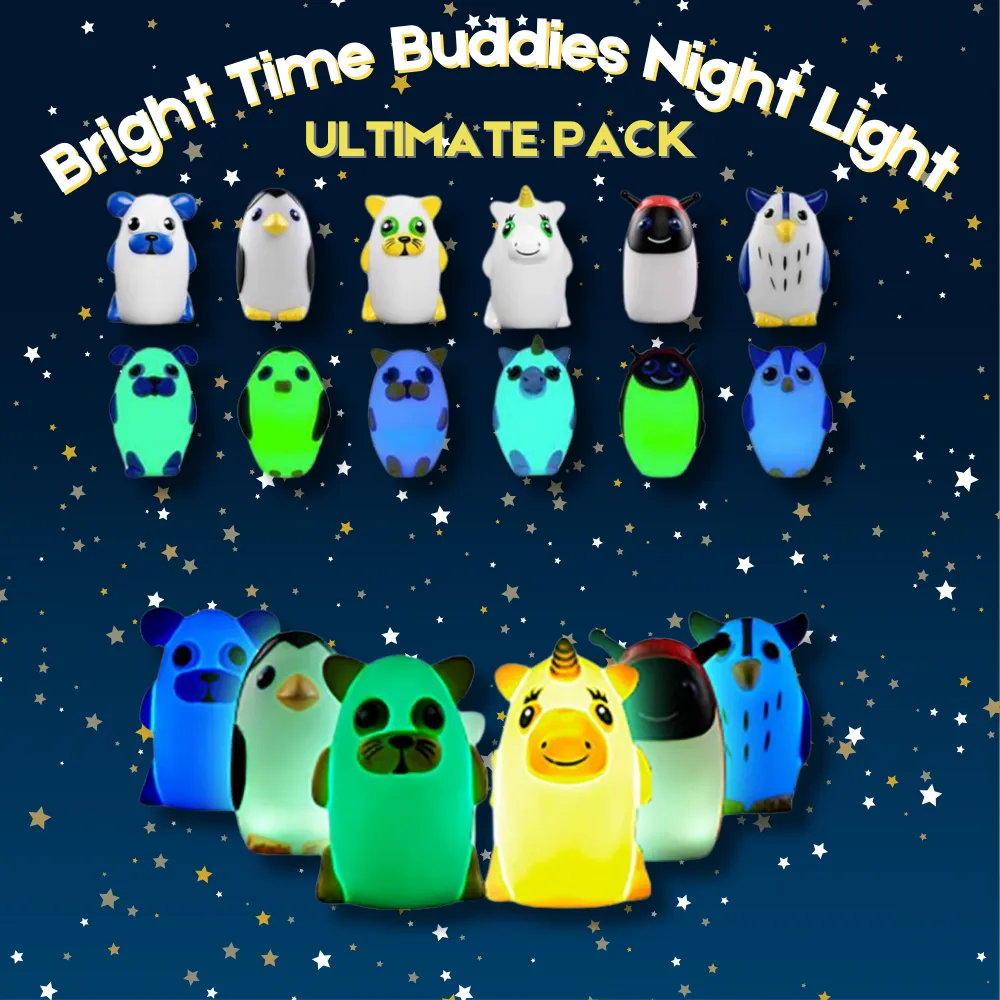 Bright Time Buddies Night Light- Ultimate 6 Pack