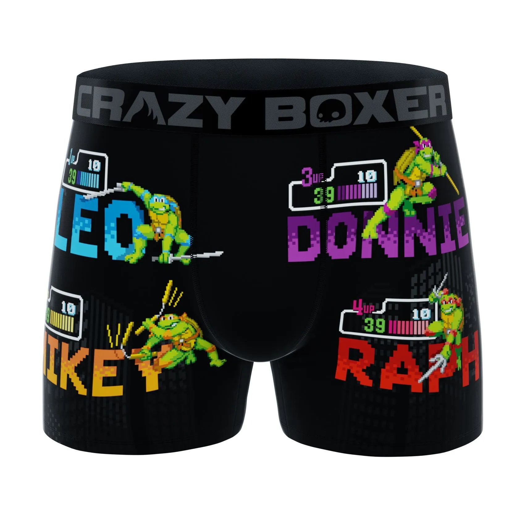 CRAZYBOXER Ninja Turtles Pixel Men's Boxer Briefs (Pack 3)