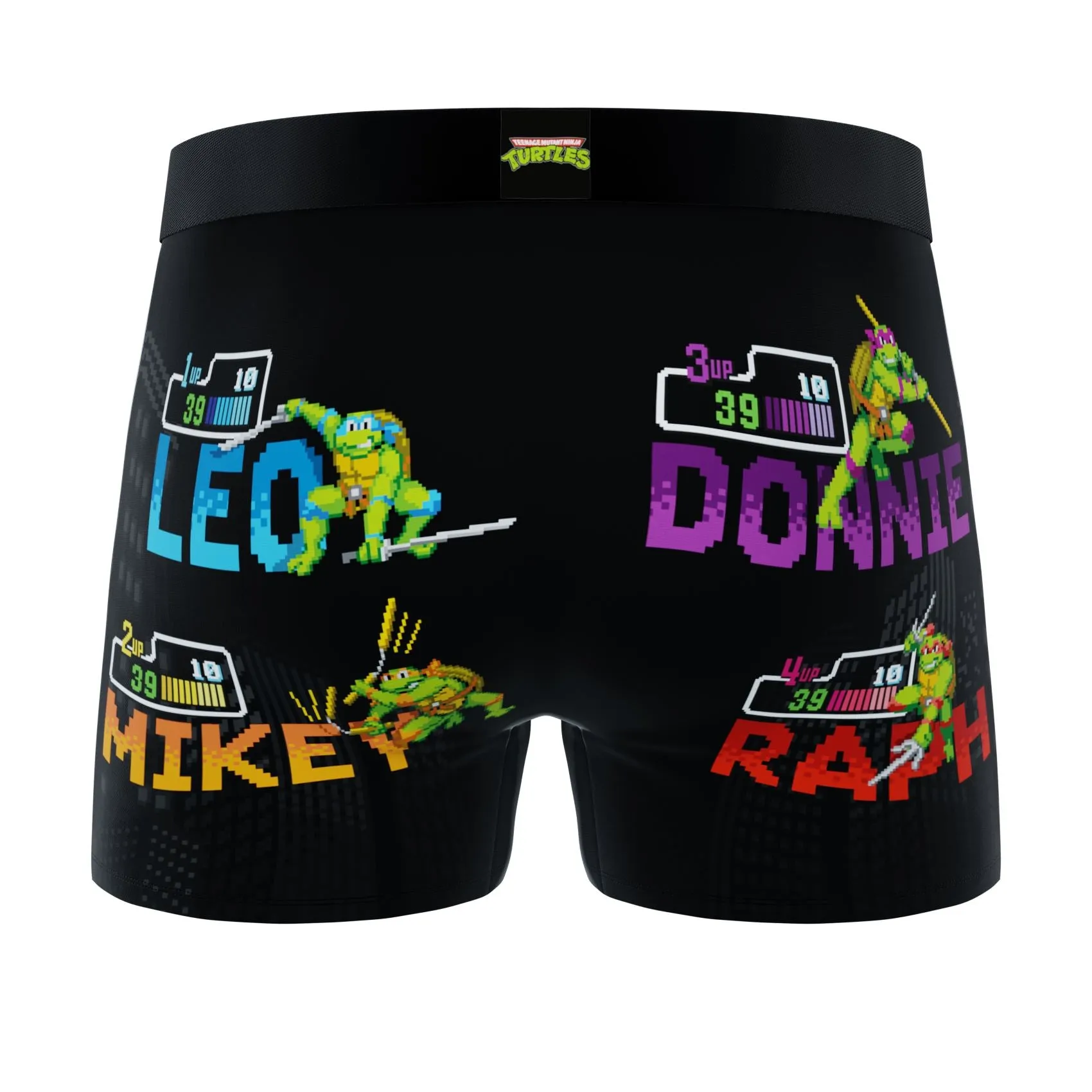CRAZYBOXER Ninja Turtles Pixel Men's Boxer Briefs (Pack 3)