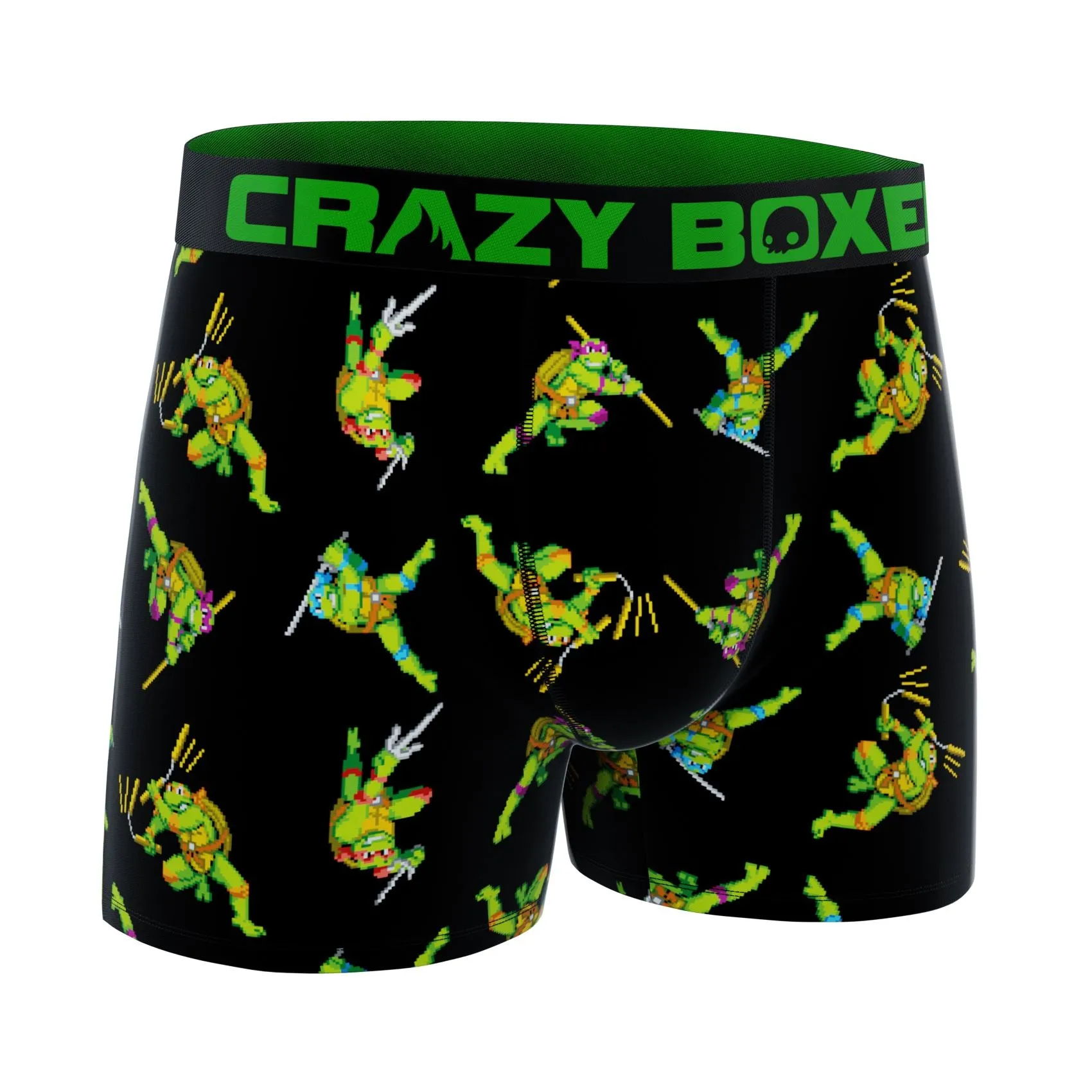 CRAZYBOXER Ninja Turtles Pixel Men's Boxer Briefs
