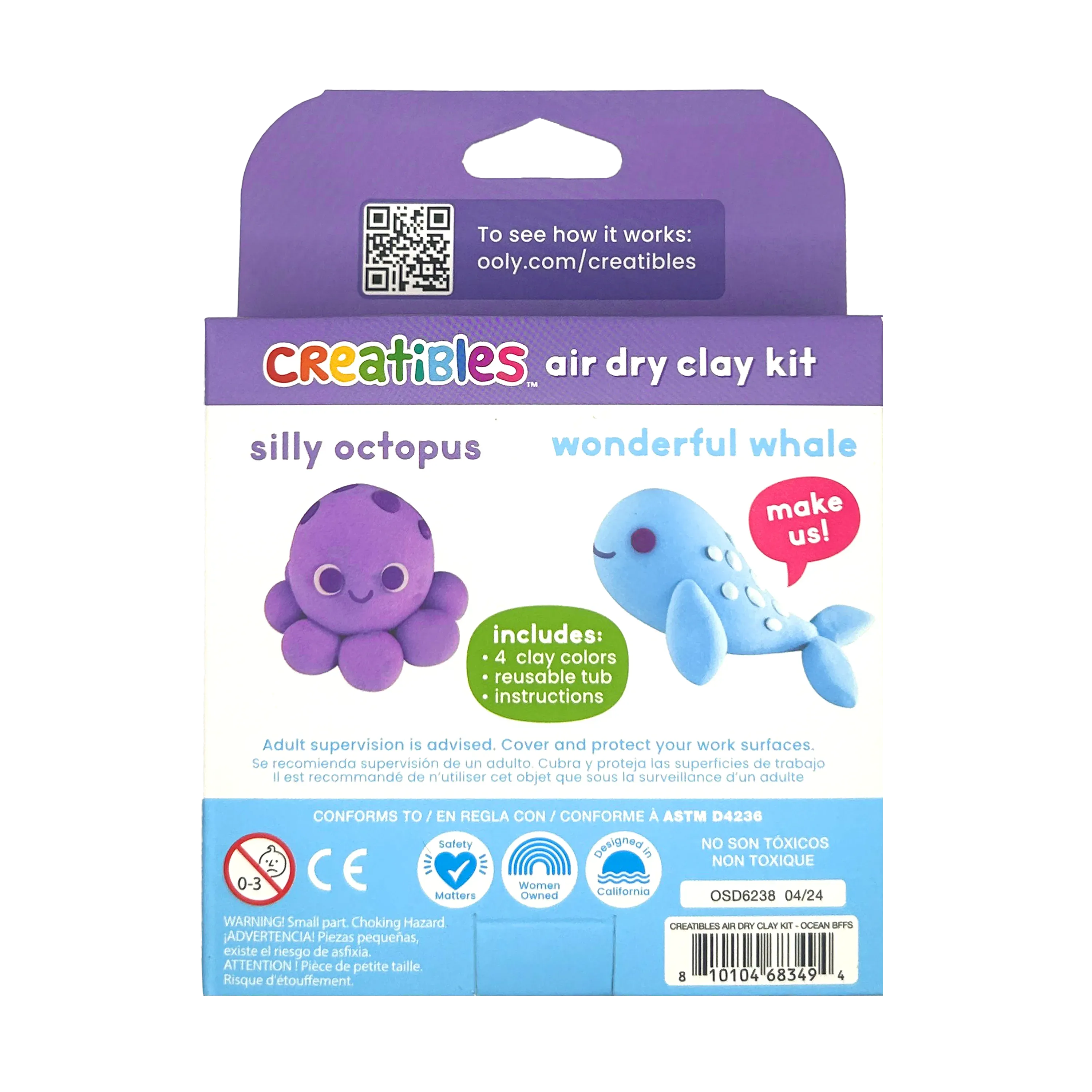 Creatibles Mini Air Dry Clay Kit - Ocean BFFs