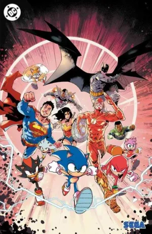 DC X Sonic The Hedgehog #1 (Of 5) Cover D 1:25 Pablo M Collar Virgin Card Stock Ratio Variant