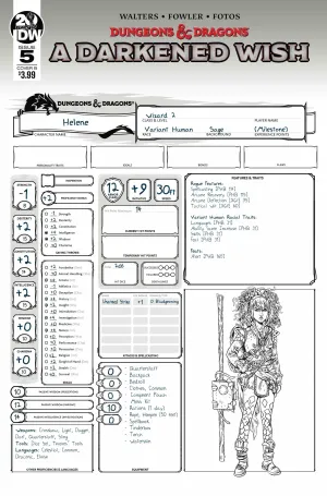 DUNGEONS & DRAGONS A DARKENED WISH #5 (OF 5) CVR B CHARACTER
