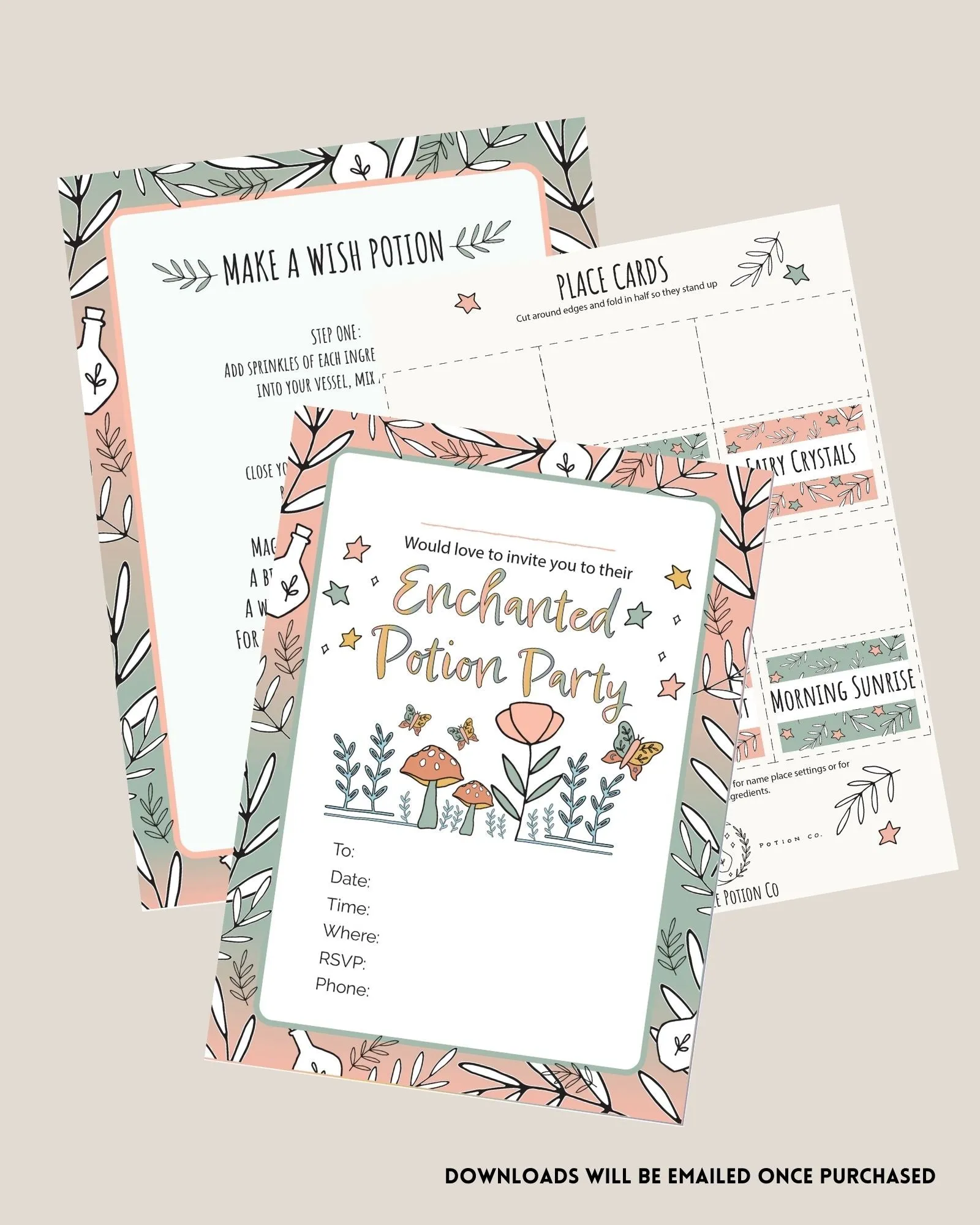 Enchanted Potion Party - Ingredient Bundle