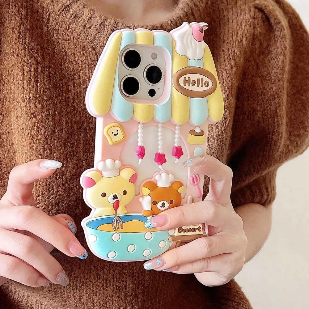 Kuma Cafe iPhone Case