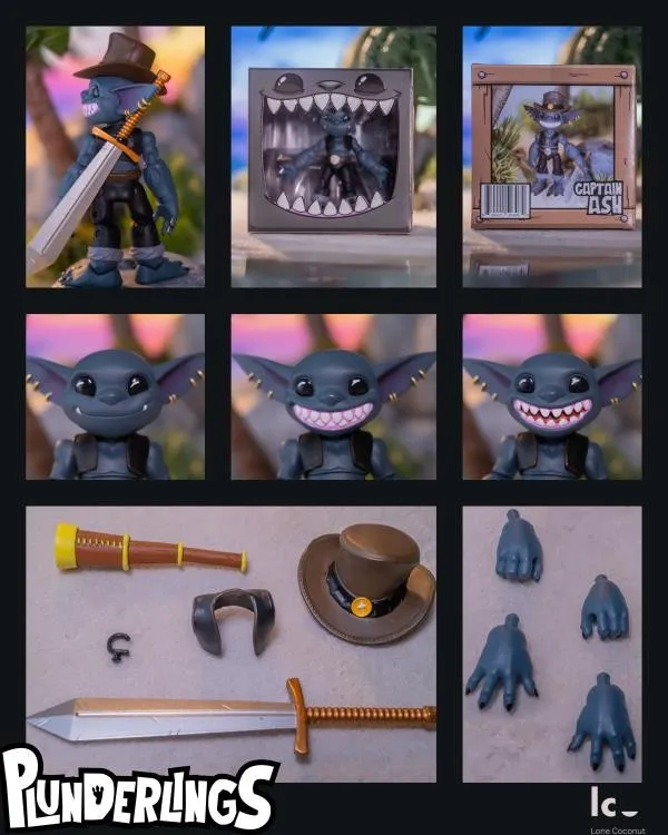 Plunderlings Captain Ash 1:12 Scale Action Figure