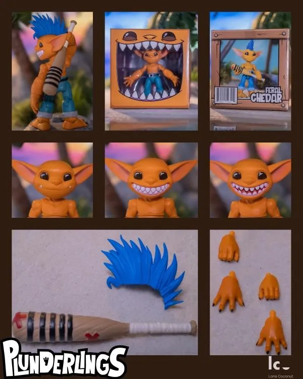 Plunderlings Feral Chedar 1:12 Scale Action Figure