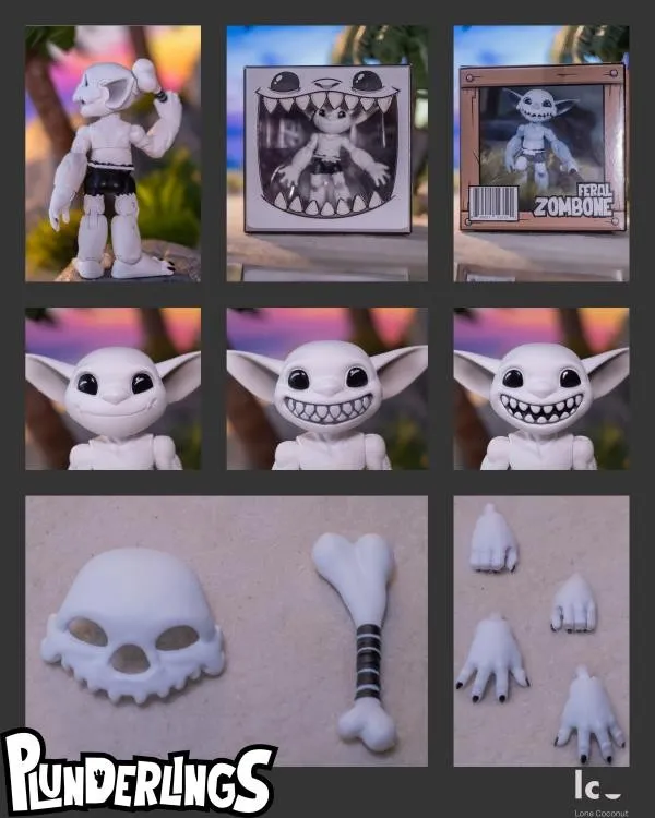 Plunderlings Feral Zombone 1:12 Scale Action Figure