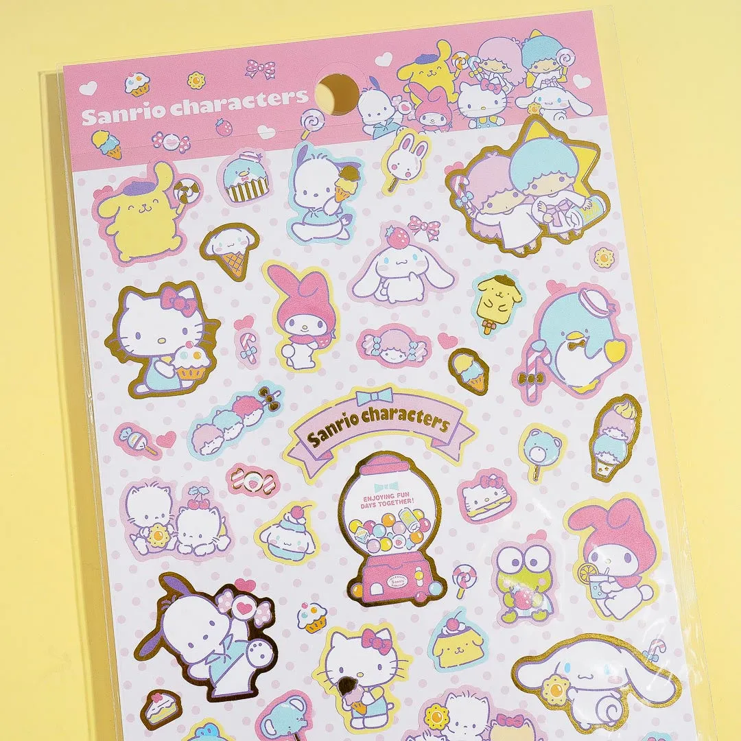 Sanrio Characters Sweet Dessert Time Stickers