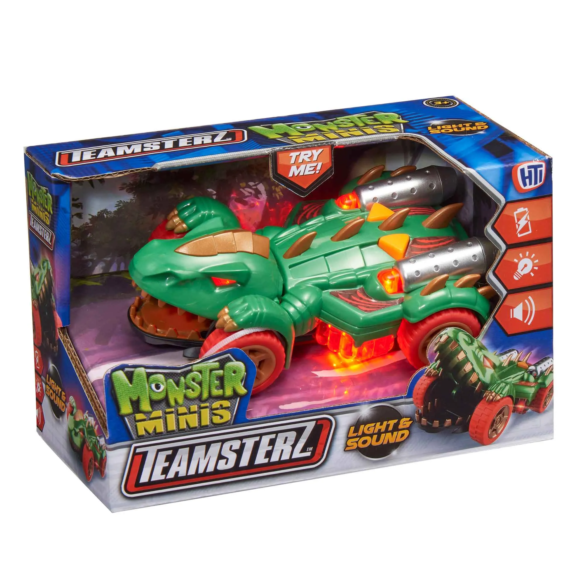Teamsterz Monster Moverz Mini Dinosaur Car | Lights & Sounds