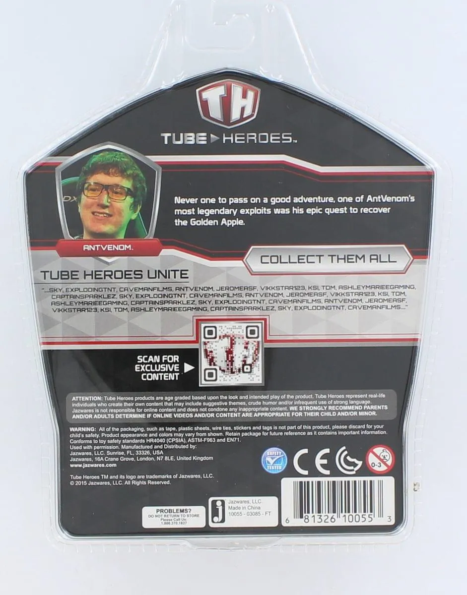 Tube Heroes AntVenom 3" Action Figure